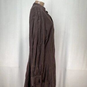NEW BROOKS BROTHERS Womens Dress Size 16 A-Line Shirt Dress Corduroy Long Sleeve